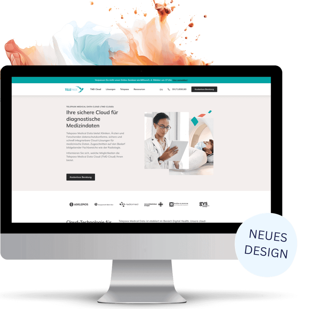 StrategieVier case studies Telepaxx GmbH Medizinbranche neues Design