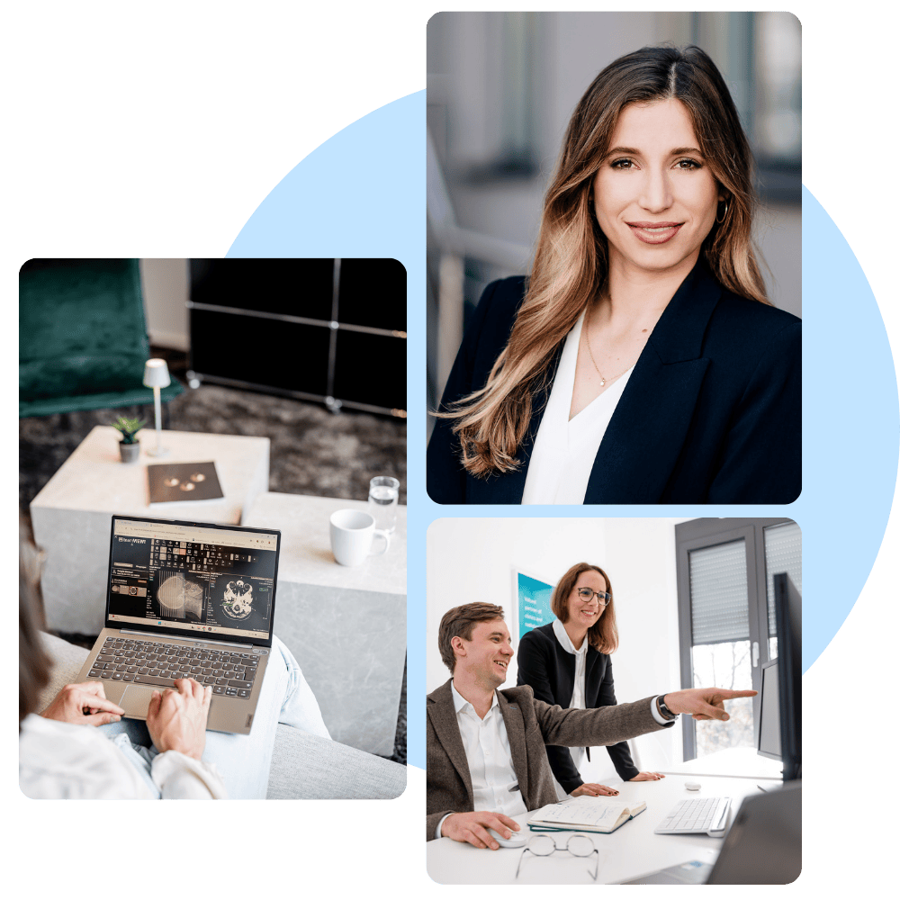 Das Bild zeigt eine moderne Büro- und Arbeitsumgebung, in der effiziente Zusammenarbeit und professionelle Präsentation im Vordergrund stehen. Es vermittelt ein Gefühl von Innovation und Teamgeist, ideal für Themen wie digitale Transformation, Business-Meetings und kreative Lösungsansätze.