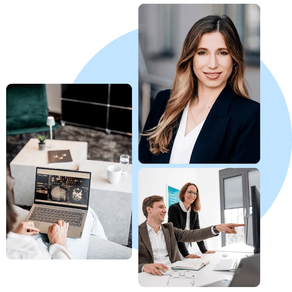 Das Bild zeigt eine moderne Büro- und Arbeitsumgebung, in der effiziente Zusammenarbeit und professionelle Präsentation im Vordergrund stehen. Es vermittelt ein Gefühl von Innovation und Teamgeist, ideal für Themen wie digitale Transformation, Business-Meetings und kreative Lösungsansätze.